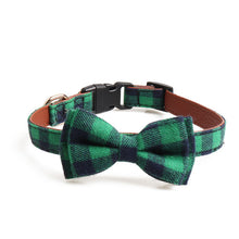 Load image into Gallery viewer, Plaid Bowknot Small Pet Necklace