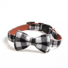 Load image into Gallery viewer, Plaid Bowknot Small Pet Necklace
