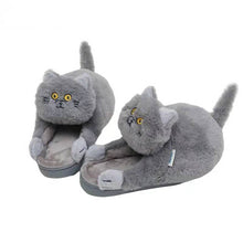Load image into Gallery viewer, Cuddly Cat Slippers