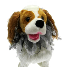 Load image into Gallery viewer, Ghost Halloween Dog or Cat Smoocher Scrunchie Collars