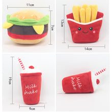 Load image into Gallery viewer, Hamburger Pet Plush Toy