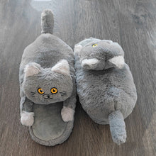 Load image into Gallery viewer, Cuddly Cat Slippers