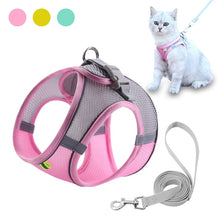 Load image into Gallery viewer, Escape Proof Small Pet Harness Leash Set
