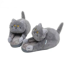 Load image into Gallery viewer, Cuddly Cat Slippers