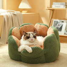 Load image into Gallery viewer, Warm Cactus Petal Pet Nest Bed
