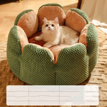 Load image into Gallery viewer, Warm Cactus Petal Pet Nest Bed
